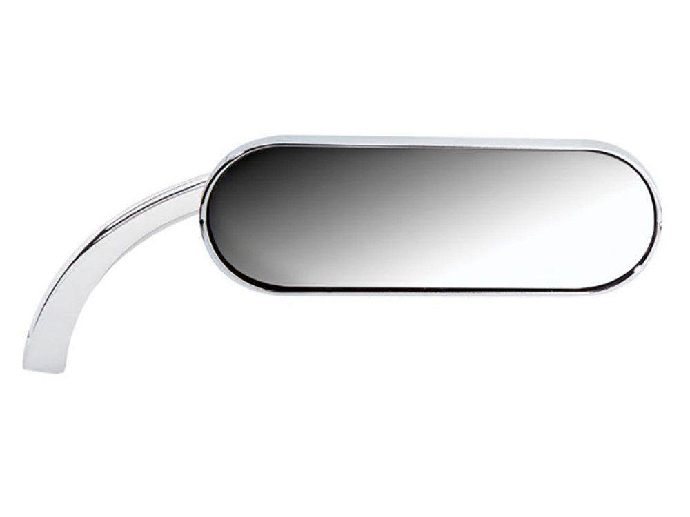 Mini Oval Mirror – Chrome. Fits Right.