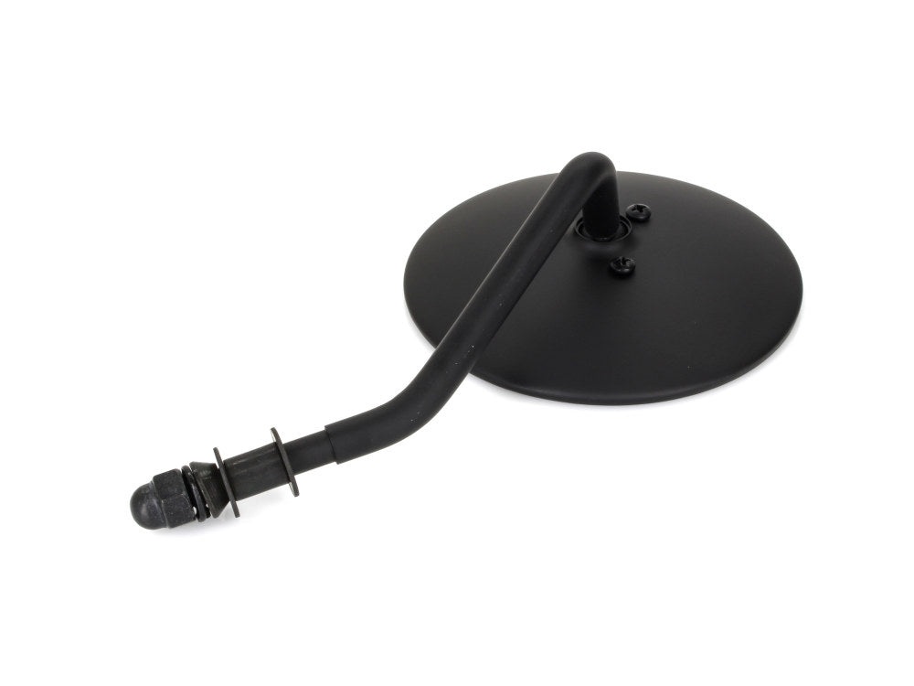 4in. Round Mirror with Short Stem – Black. Fits Right.