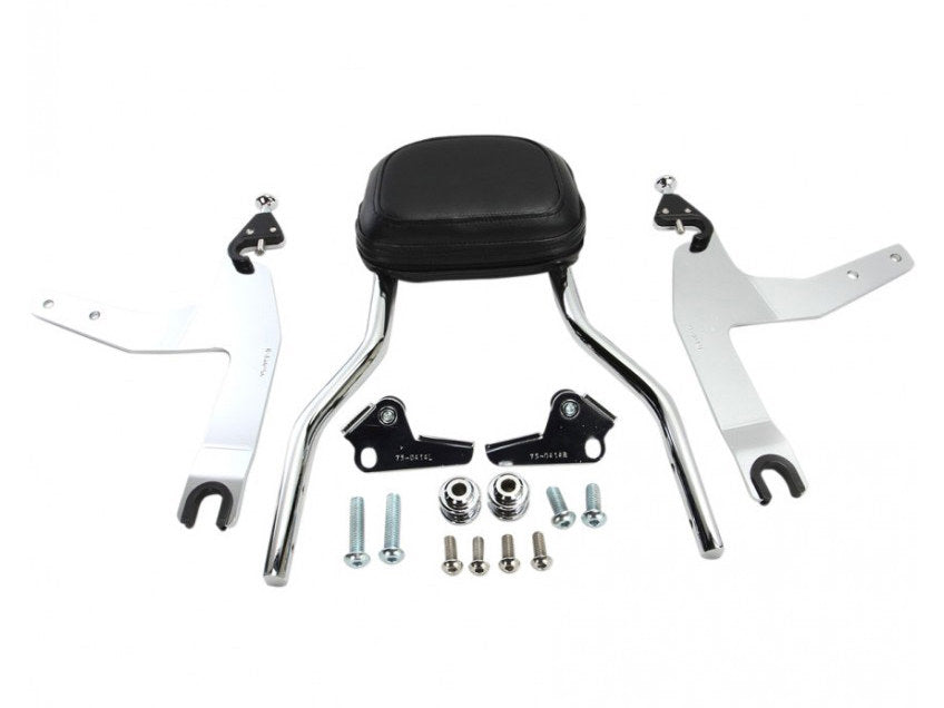Short Quick Detachable Sissy Bar Kit – Chrome. Fits FX Softail 2006-2015 & Fatboy 2007-2017 with 200mm Rear Tyre.