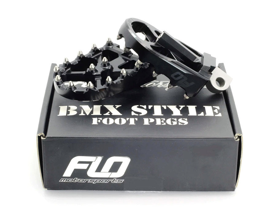 FLO V3 MX Footpegs with HD Male Mount – Black.