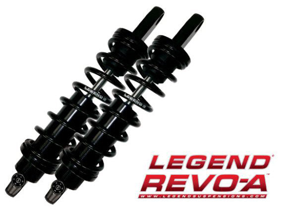 REVO-A Series, 12in. Rear Shock Absorbers – Black. Fits V-Rod 2007-2017.