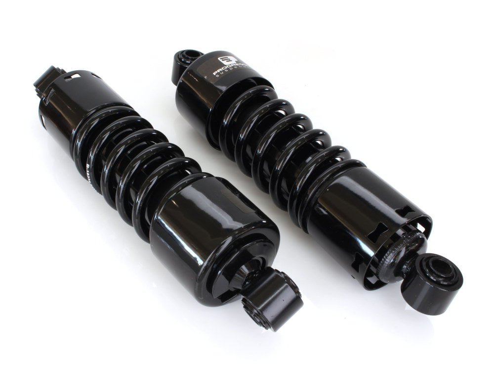412 Series, 11in. Standard Spring Rate Rear Shock Absorbers – Black. Fits Dyna 1991-2017.