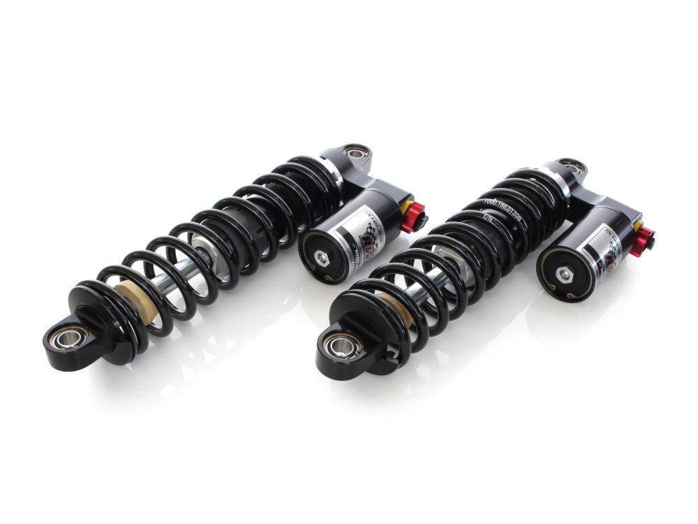 13in. RS-1 Piggyback Rear Shock Absorbers – Black. Fits Touring 1999up.