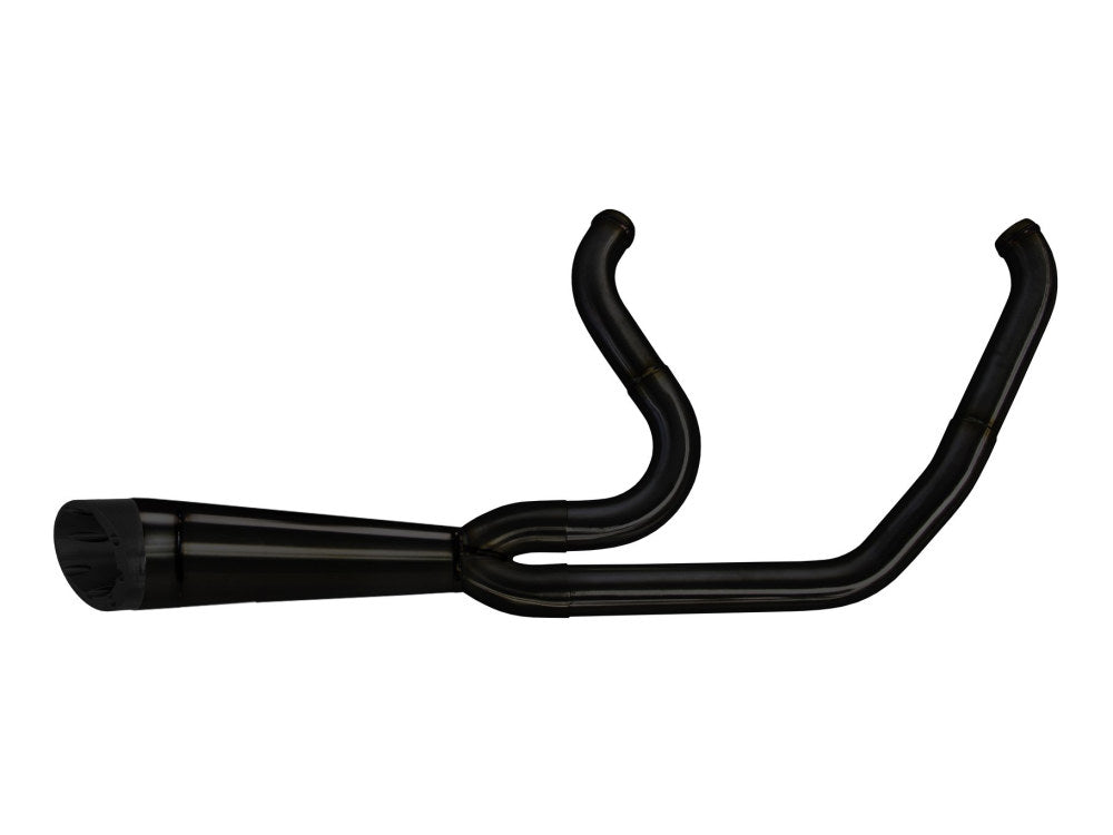 TBR Shorty Turnout 2-into-1 Exhaust – Black. Fits Touring 2009-2016