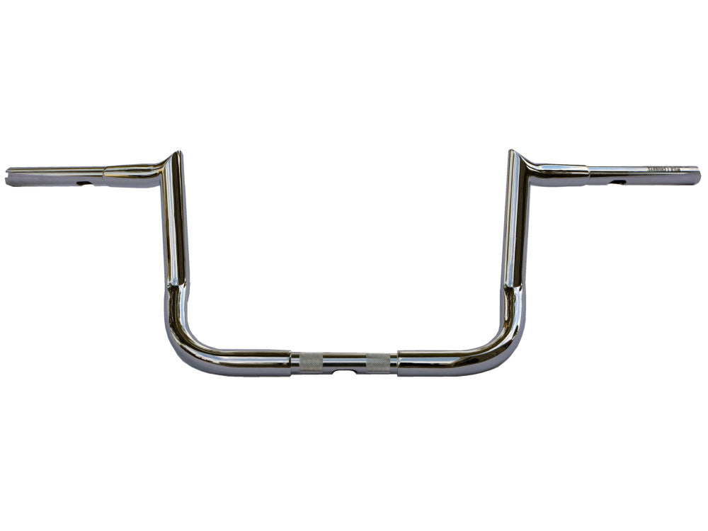 10in. X 1-1/4in. Chubby Bagger Hooked Ape Hanger Handlebar – Chrome. Fits Ultra And Street Glide Models 1996up
