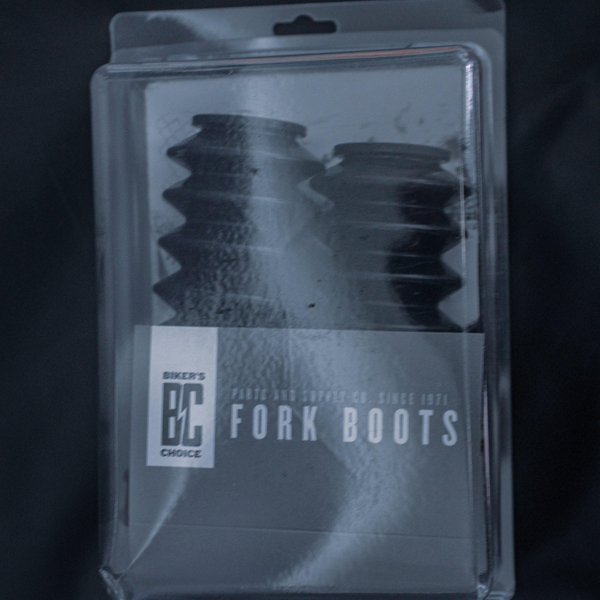 39mm Rubber Fork Boot Gaiters – Black.